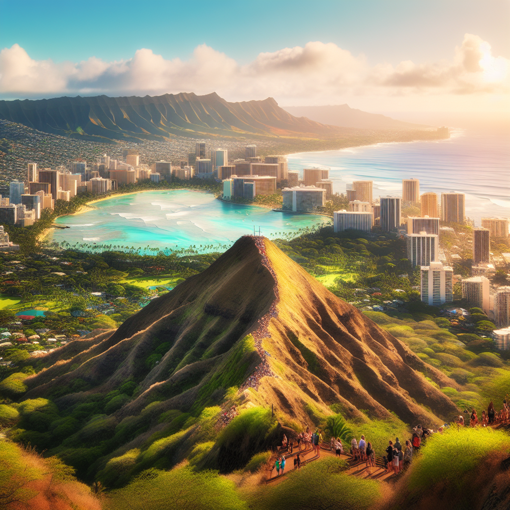 Beautiful view of Diamond Head in Honolulu, symbolizing navigation and exploration in the ITIN journey.