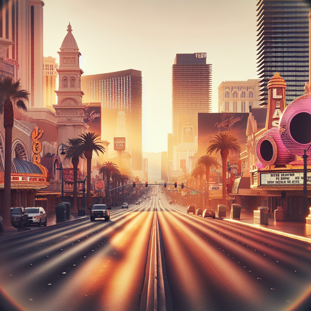 Las Vegas Strip, illustrating the vibrant city life of Nevada